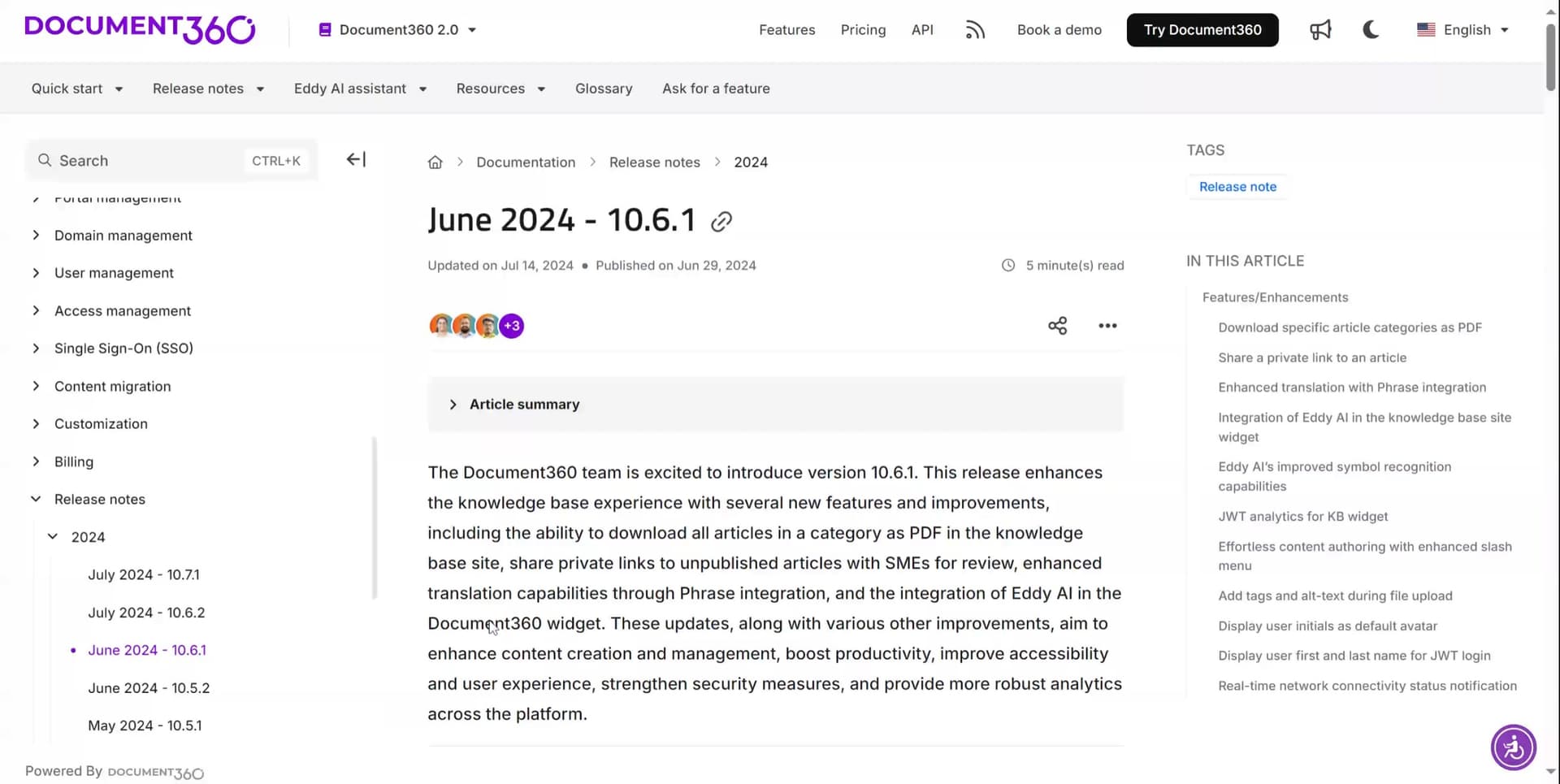Document360 for Software Documentation