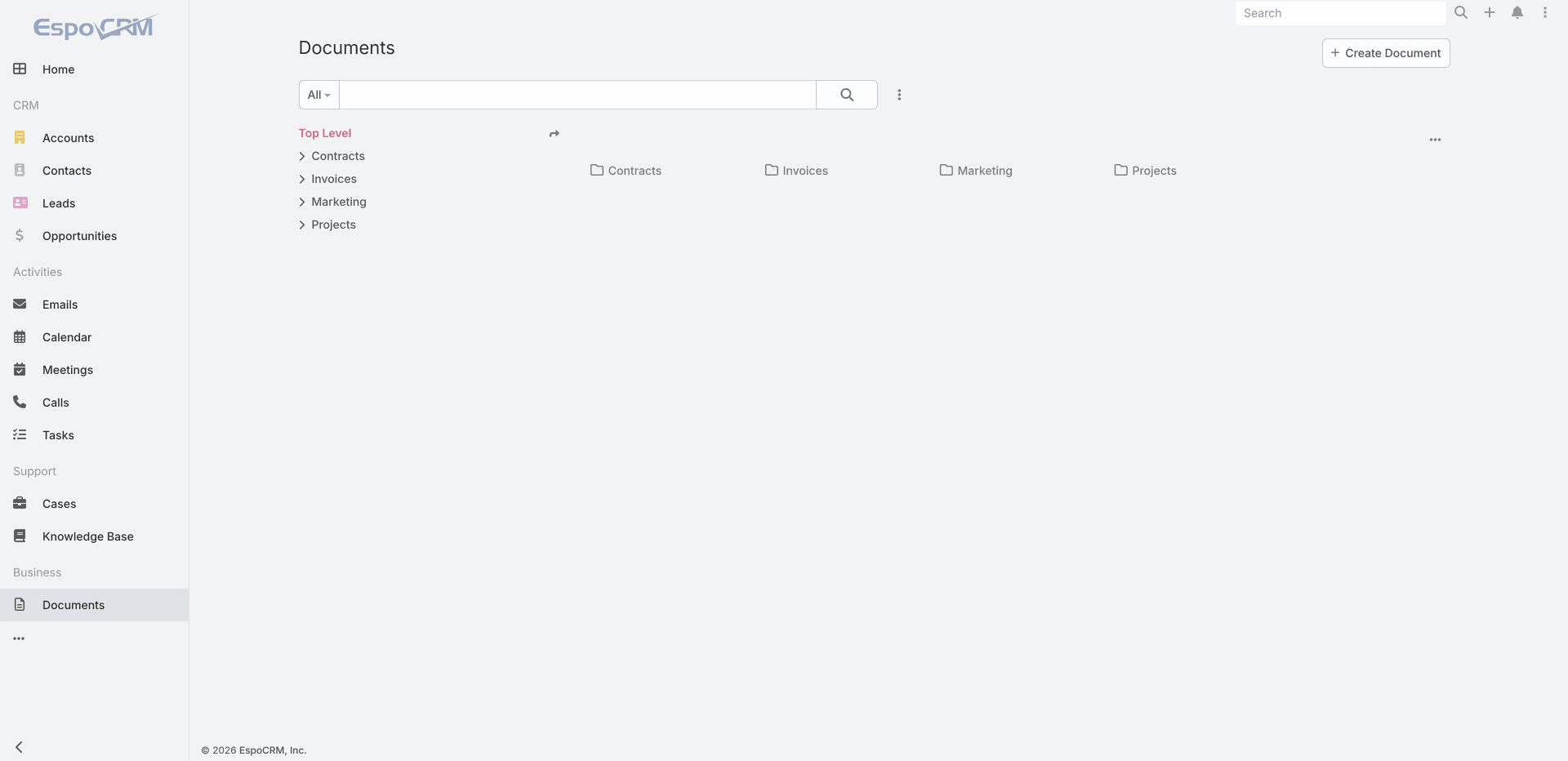 EspoCRM Documents – A Quick Tour