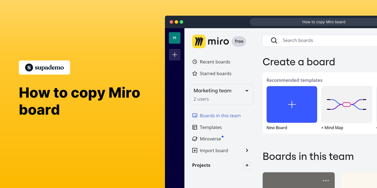 How to copy Miro board