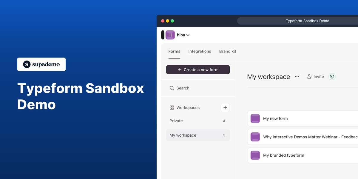 Typeform Product Demo