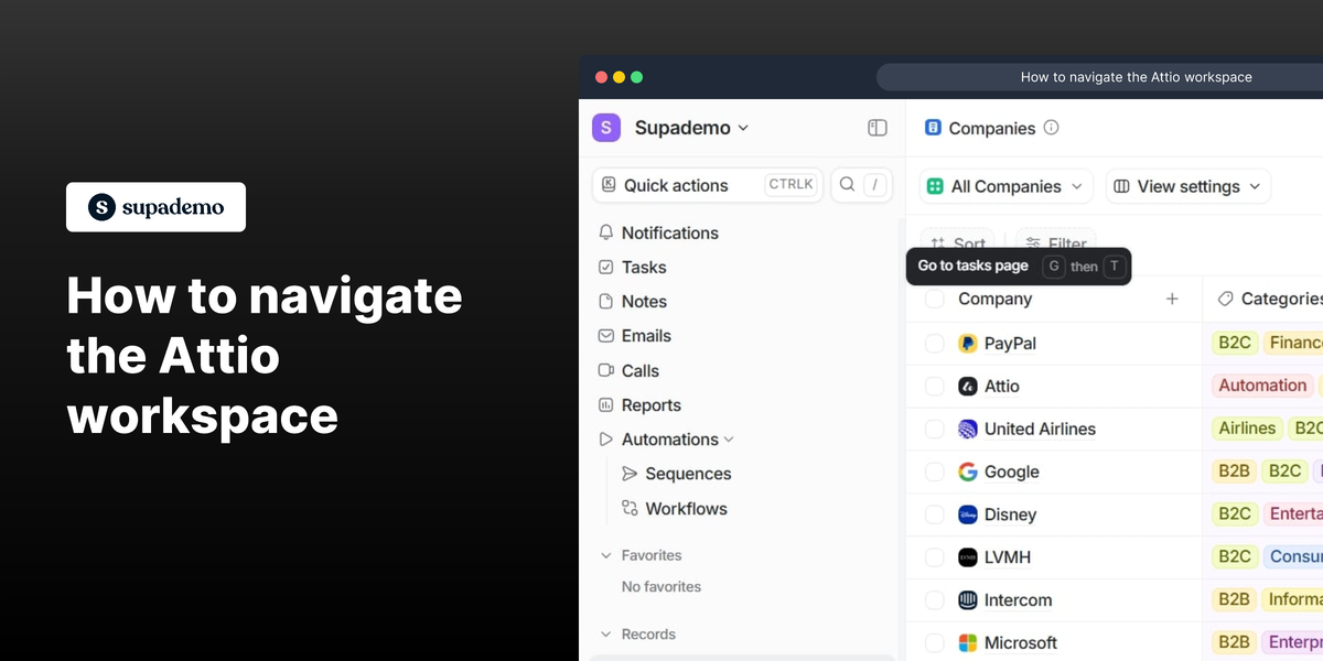 How to Navigate Attio Workspace