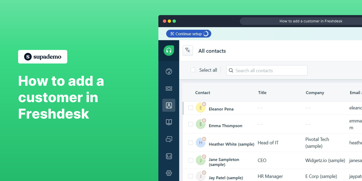 How to Add a Customer in Freshdesk