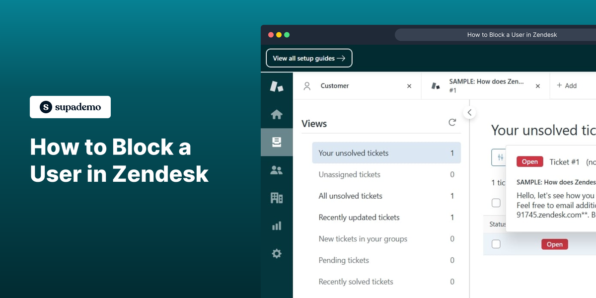 How to Block a User on Zendesk