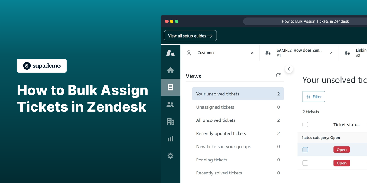 How to Bulk Assign Tickets in Zendesk