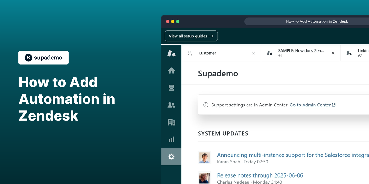 How to Add Automation in Zendesk