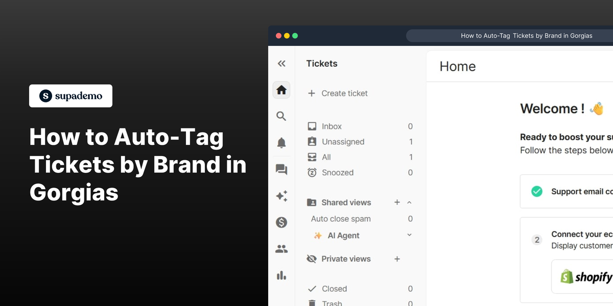 How to Auto-Tag Tickets by Brand in Gorgias