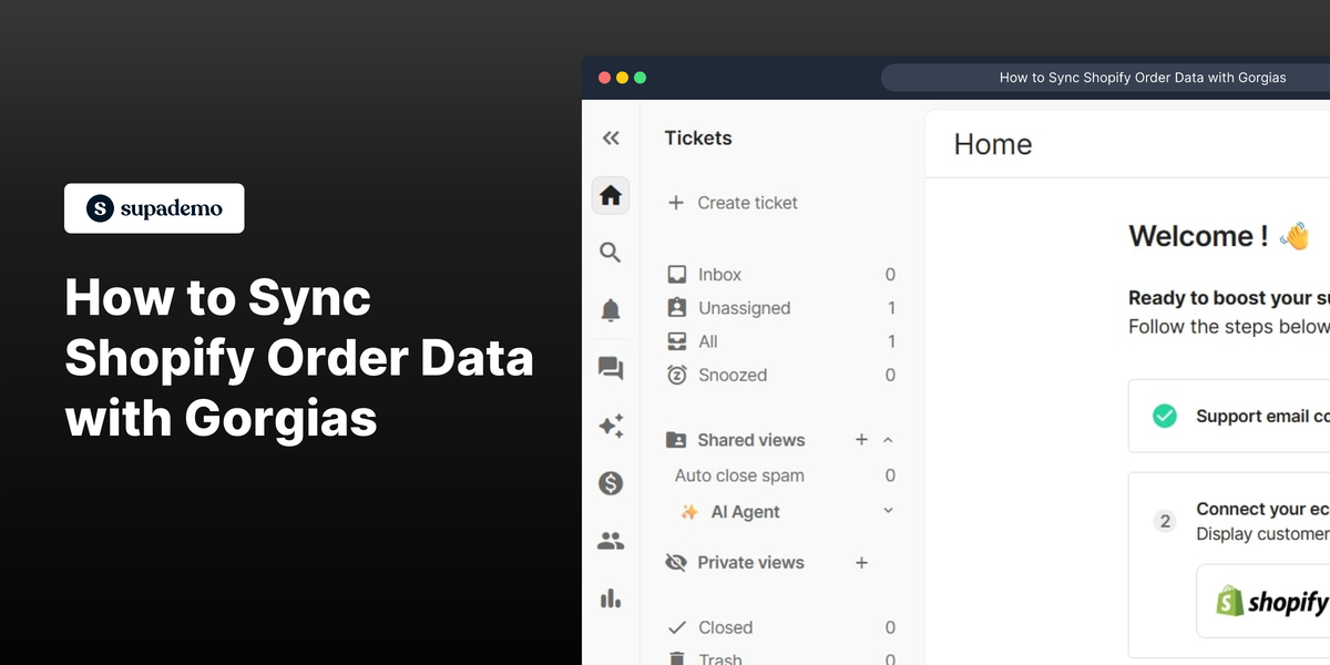 How to Sync Shopify Order Data with Gorgias