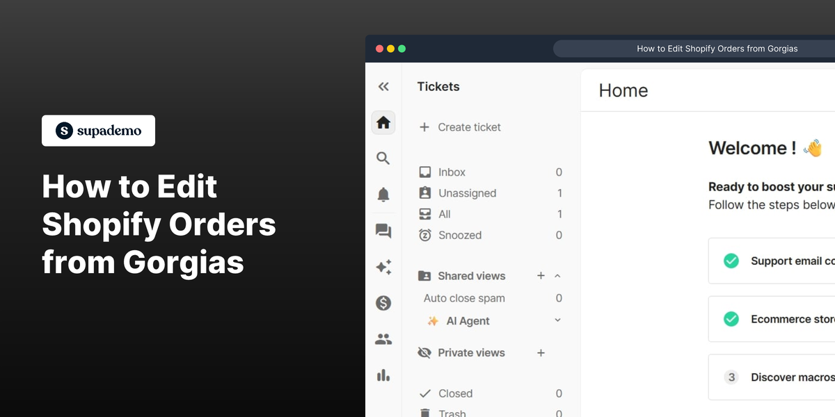 How to Edit Shopify Orders from Gorgias