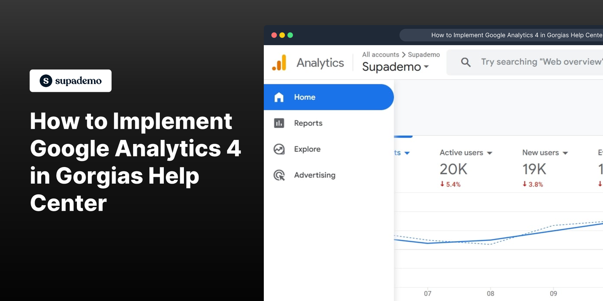 How to Implement Google Analytics 4 in Gorgias Help Center