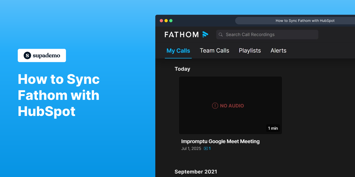 How to Sync Fathom with HubSpot