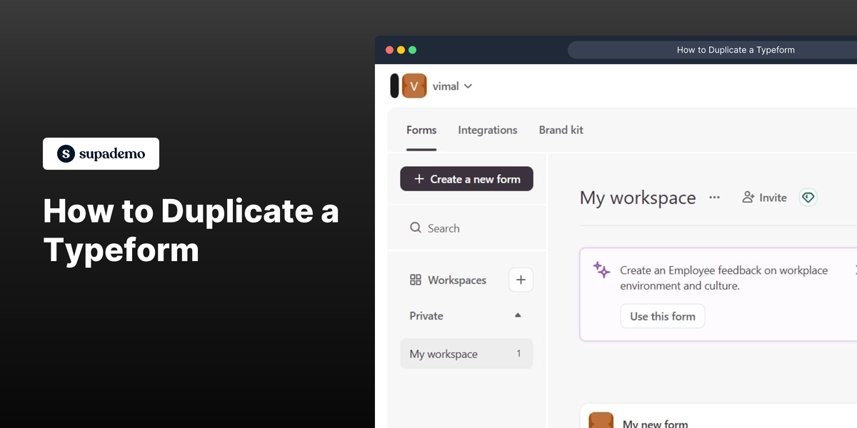 How to Duplicate a Typeform