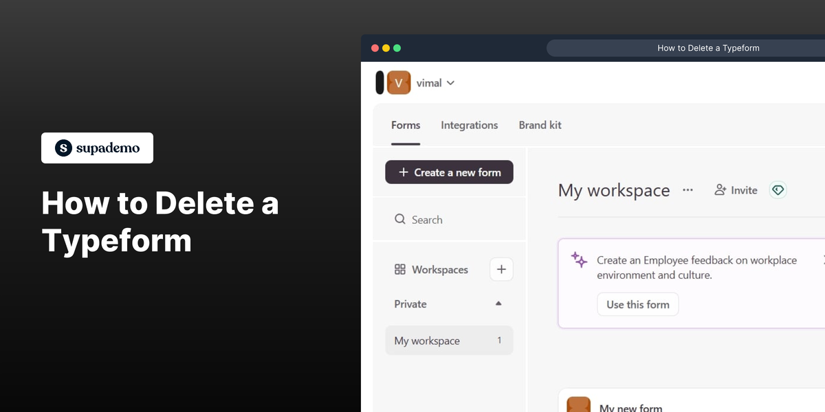 How to Delete a Typeform