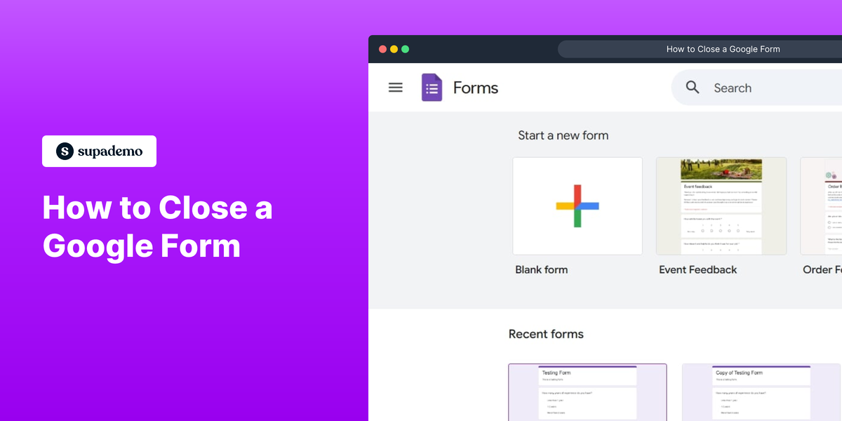 How to Close a Google Form