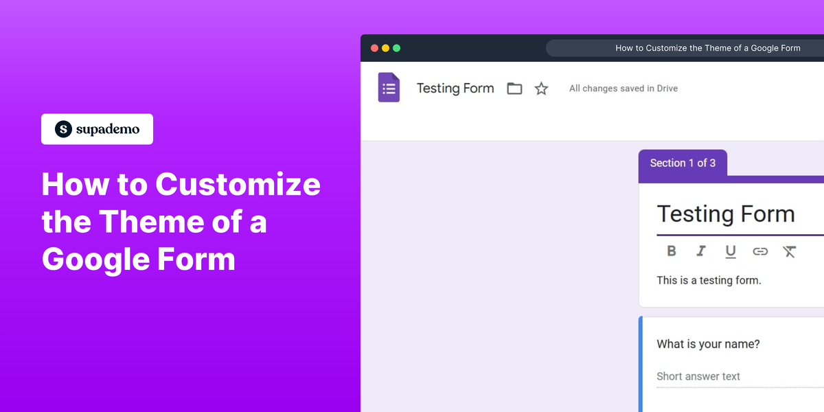 How to Customize the Theme of a Google Form