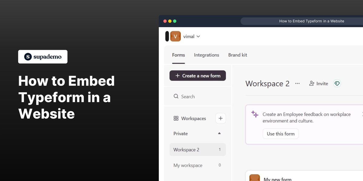 How to Embed Typeform in a Website