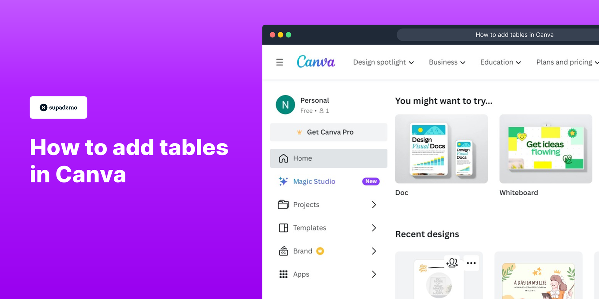 How to Add Tables in Canva | Step-by-Step