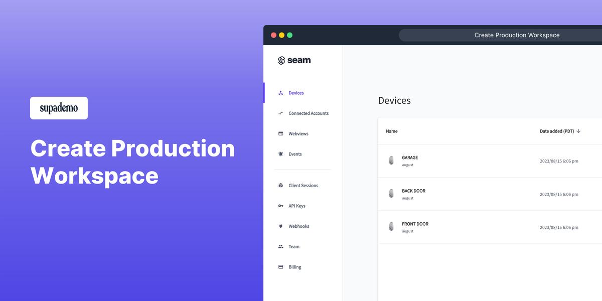 Create Production Workspace